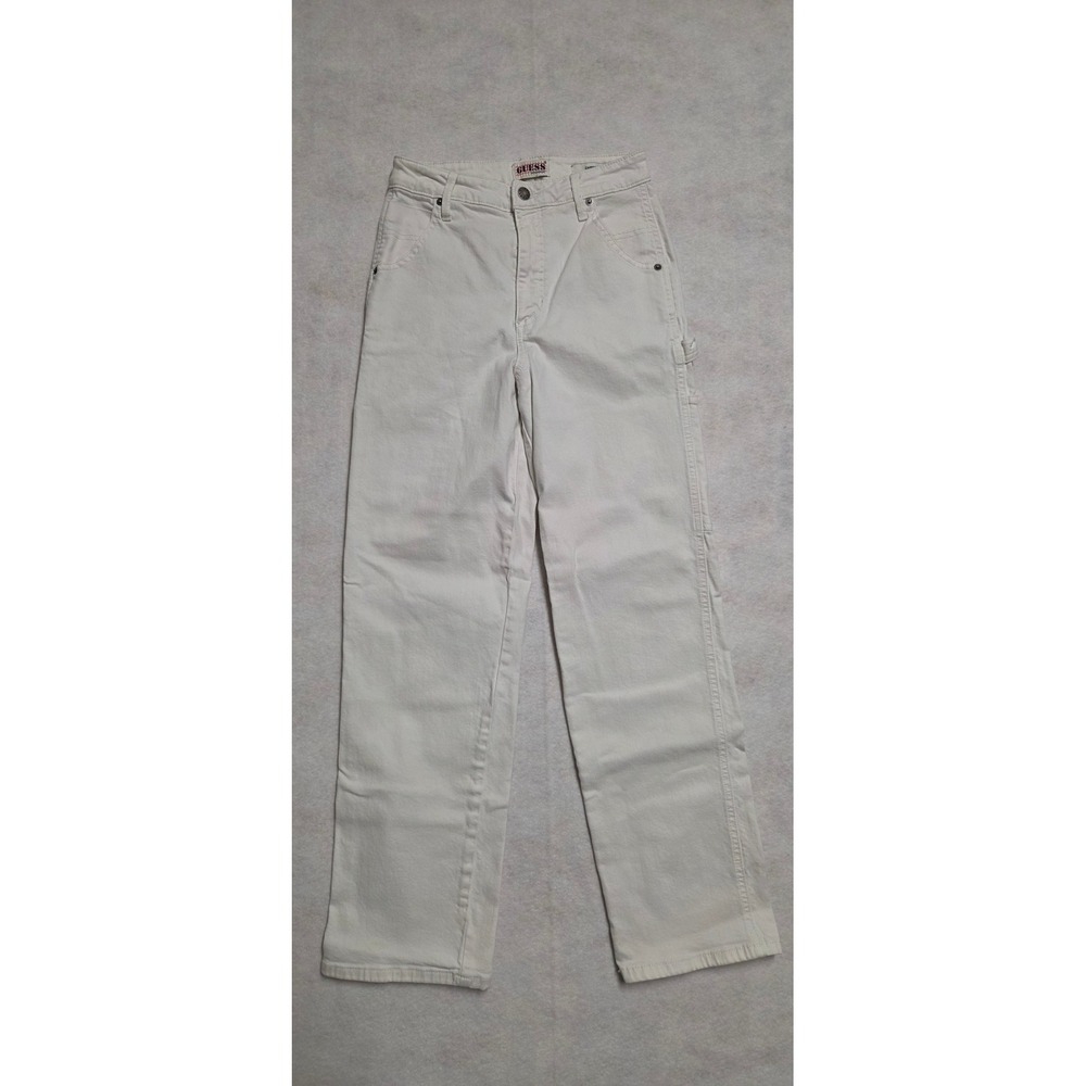 Guess Originals Carpenter Pants Size 26 Off White 40th Anniversary Straight Leg